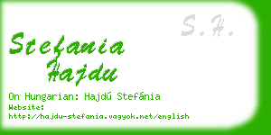 stefania hajdu business card