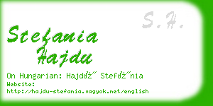 stefania hajdu business card